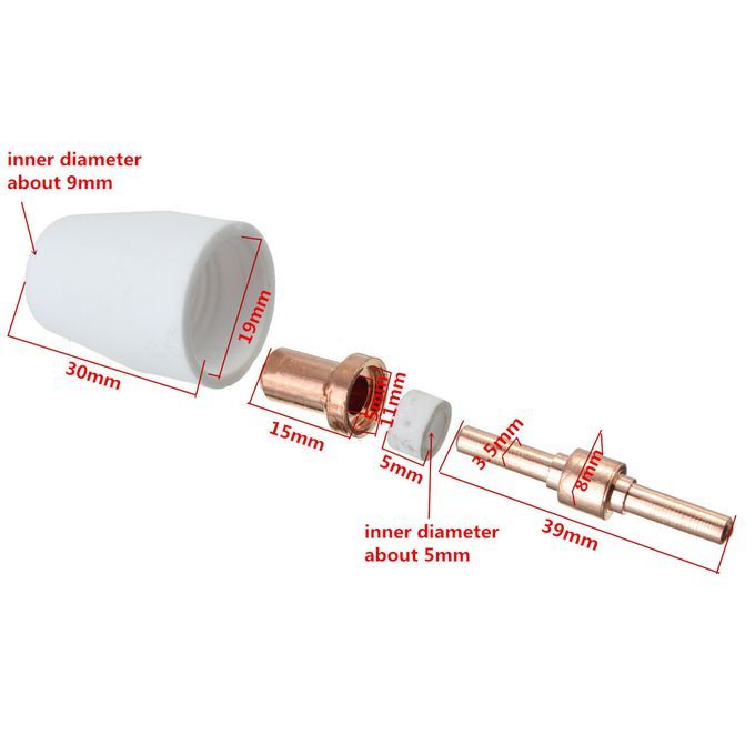 40Pcs Air Plasma Cutter Consumables Extend Fit For PT-31