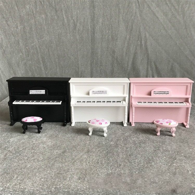 1:12 Mini House Toy Simulatio Piano And Bench