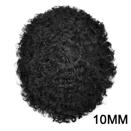 Afro Toupee For Black Men Wavy Mens Kinky Curly African