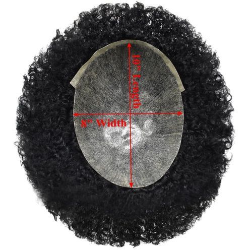 Afro Toupee For Black Men Wavy Mens Kinky Curly African