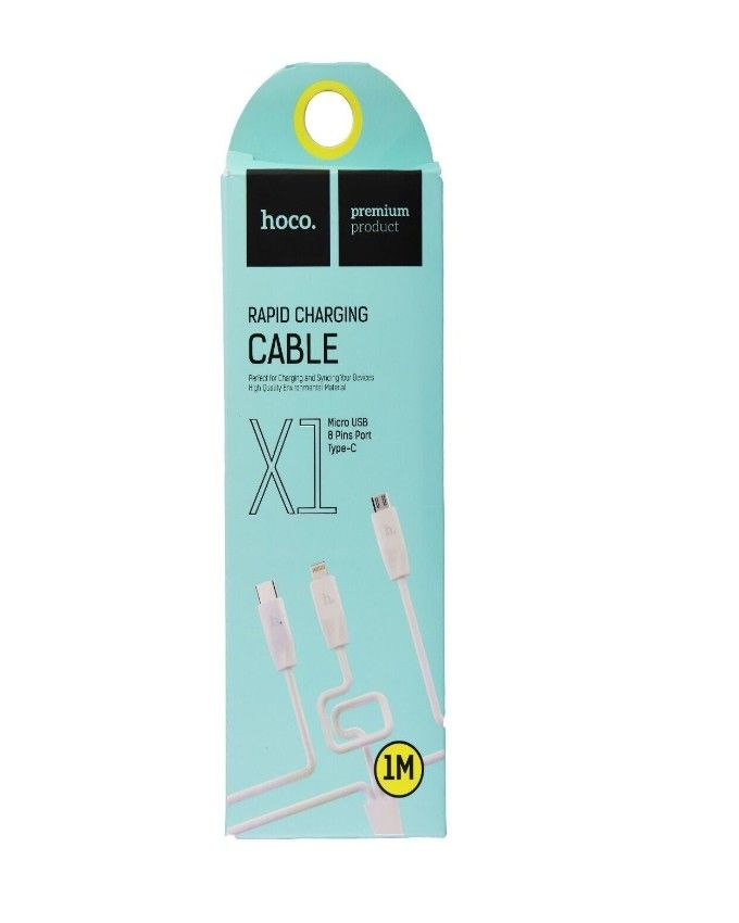3-in-1 Rapid Cable With Micro / USB-C / Lightning 8-Pin
