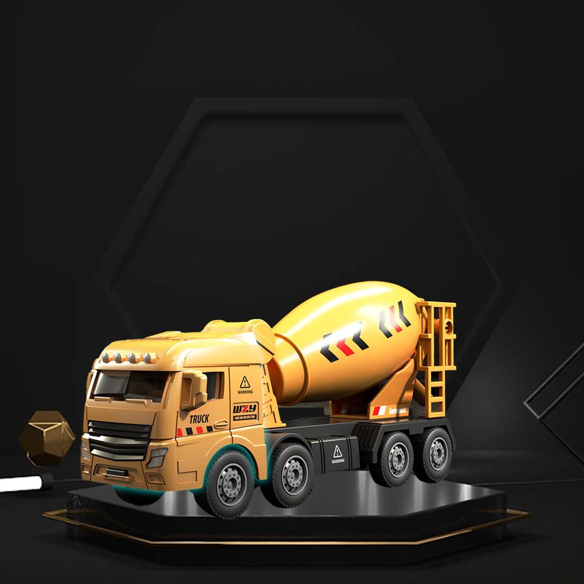 Small Construction Toys Vehicle Toy For Toddlers Mixer