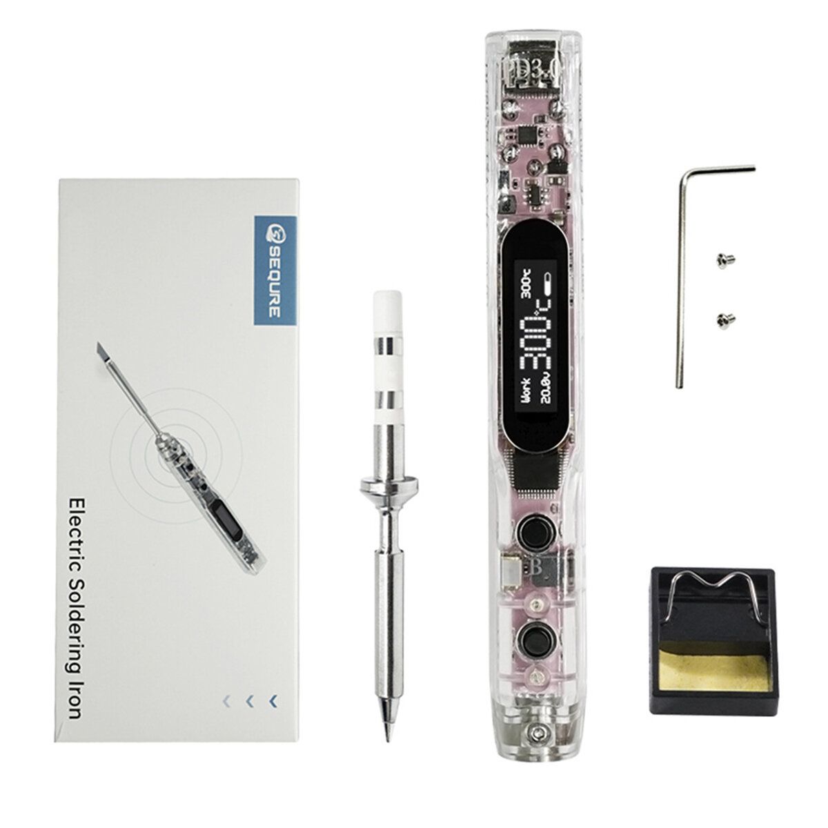 SEQUER SI012 Pro Max SI-B2 Portable OLED Soldering Iron With