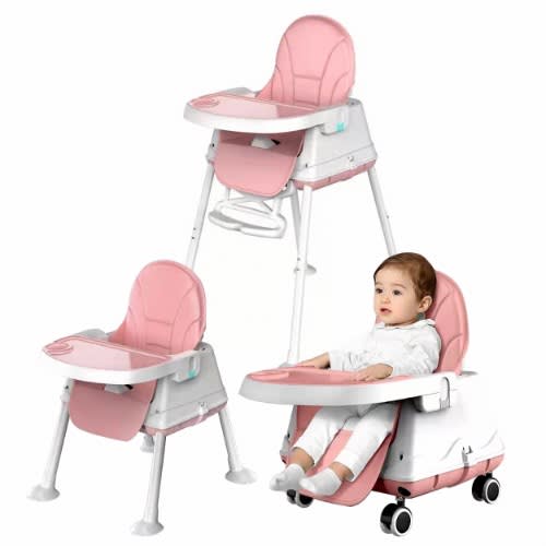 Baby Dining High Chair - Pink
