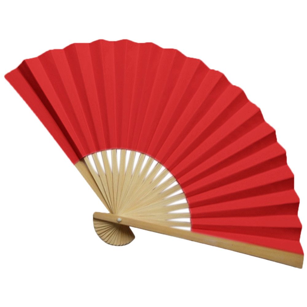 Fan Solid Hand Fan Fan Multi Dance Paper Folding Wooden Decoration Held Nice Party Gift Wedding Stage Color Functional Props 2#
