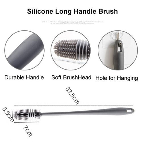 Silicone  Long Handle Cleaning Brush