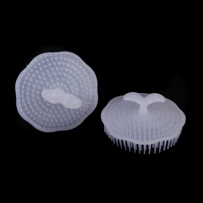 2Pcs White Hair Shampoo Scalp Body Massage Massager Brush