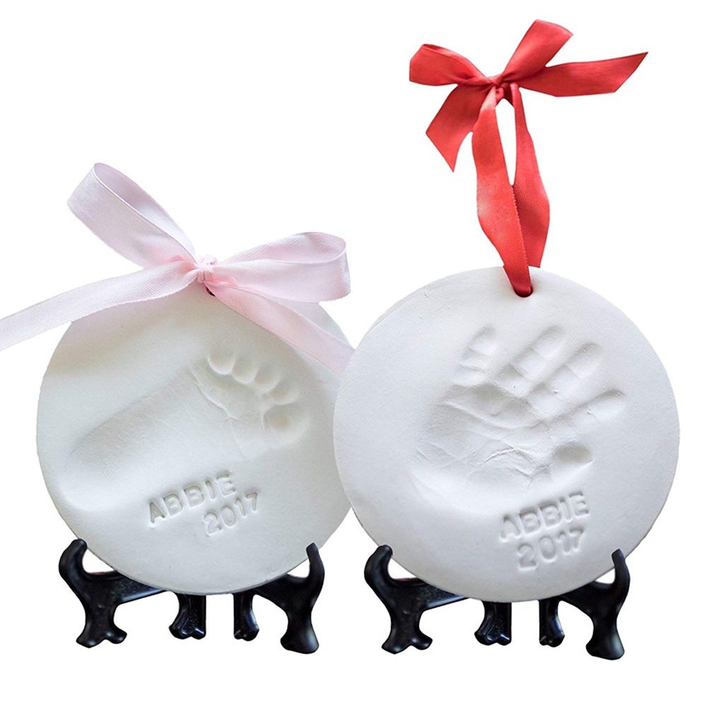 Newborn Baby Handprint Footprint Ornament Kit Baby Milestone
