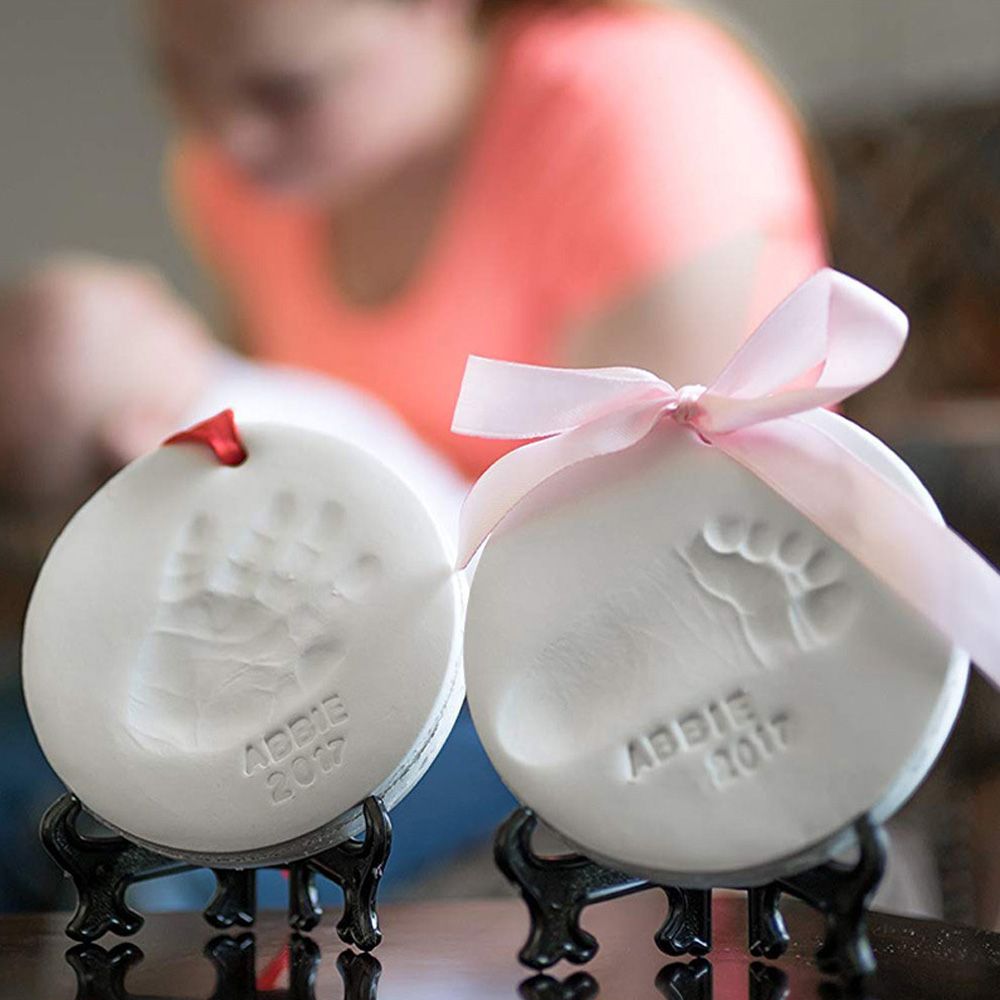 Newborn Baby Handprint Footprint Ornament Kit Baby Milestone