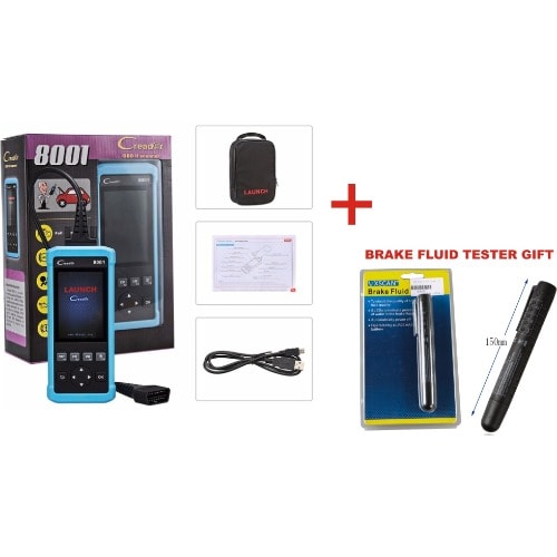 Creader8001 Obdii Scanner Abs Srs Epb Service Mileage Oil Reset Function