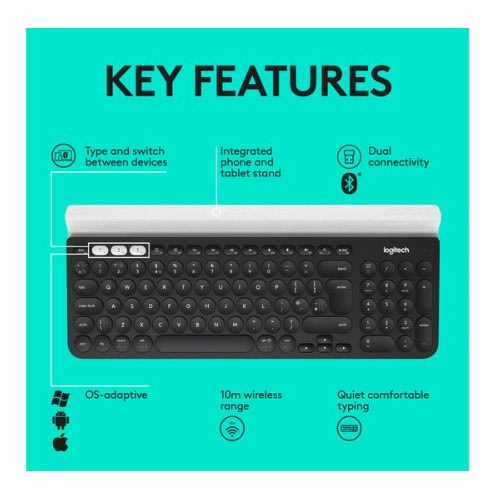 K780 Multi-device Wireless Keyboard For Computer - Phone & Tablet