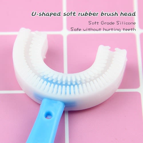 Children Silicone Toothbrush - Blue