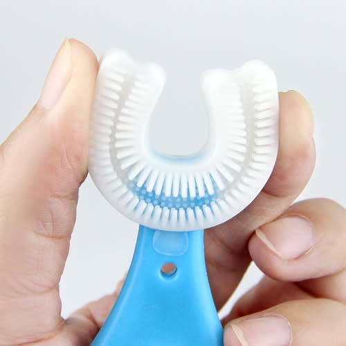 Children Silicone Toothbrush - Blue