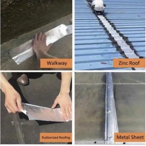 2Pcs Aluminum Foil Self Adhesive Waterproof Duct Tape - 10cm x 5m