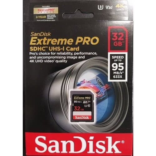 Extreme Pro Sdhc Memory Card - 32GB