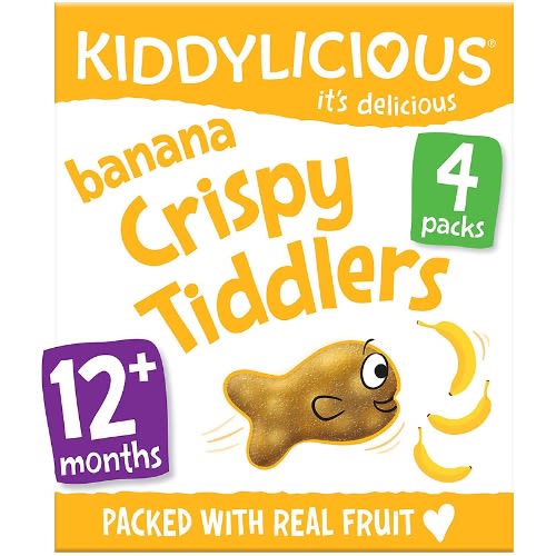 Banana Crispy Tiddlers 12+ Months - 4 x 12g
