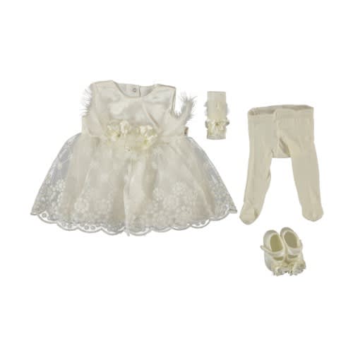 Baby Girl Christening Gown Cream