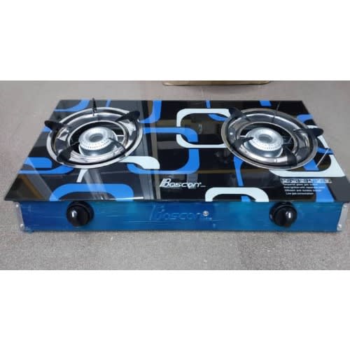 Glass Table Top Gas Cooker - 2 Burner