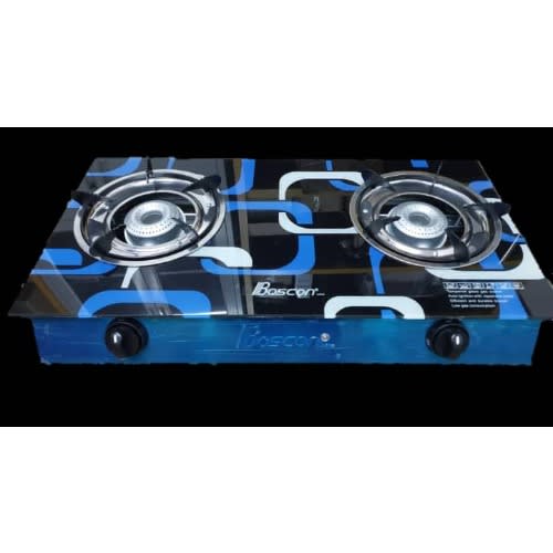 Glass Table Top Gas Cooker - 2 Burner