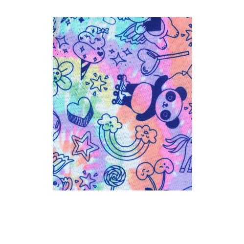 Girls Hello Weekend Unicorn Panda Tie Dye Snug Fit Cotton Pyjamas Sleepwear