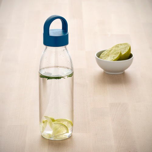 Ikea 365+ Water Bottle, Dark Blue, 0.5 Litre