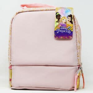 Princess Kids Dual Compartment Insulated School Drop Bottom Lunch Box - Bag
