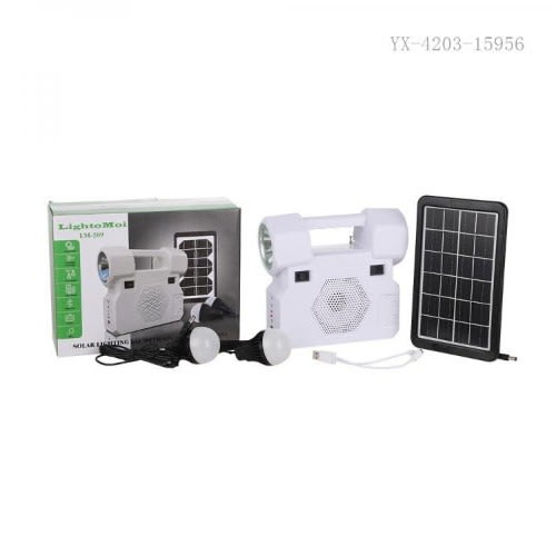 Solar Lighting Kit With Speaker And Radio Lm-209