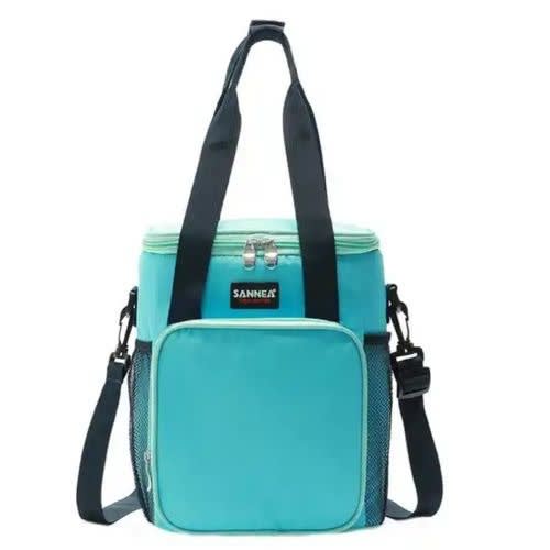Sannea Insulated Lunch Bag With Side Pocket - Light Blue