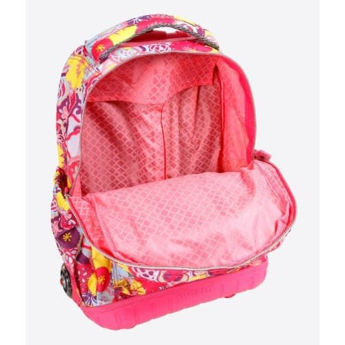Poppy Pansy 16" Lolli 2 Piece Set Rolling Backpack And Lunchbag
