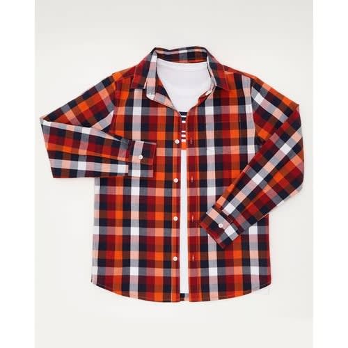 Coton Check Shirt- Pack Of 2