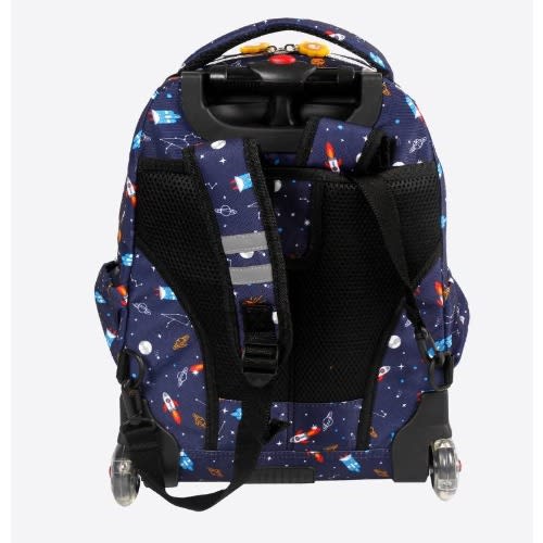 Spaceship 16" Lolli 2 Piece Set Rolling Backpack And Lunchbag