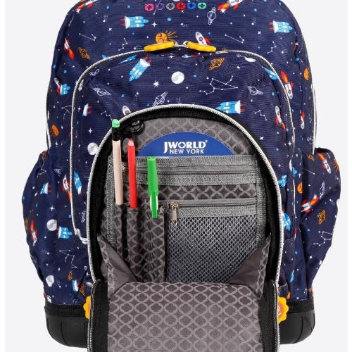 Spaceship 16" Lolli 2 Piece Set Rolling Backpack And Lunchbag