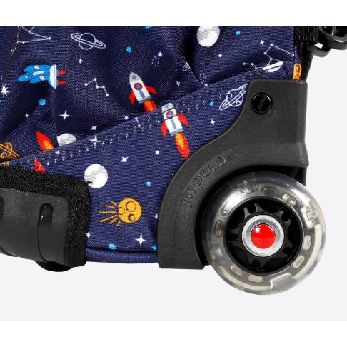 Spaceship 16" Lolli 2 Piece Set Rolling Backpack And Lunchbag