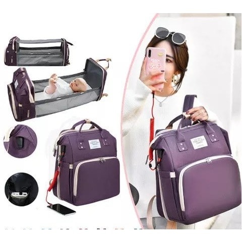 4-in-1 Convertible Baby Diaper Bag