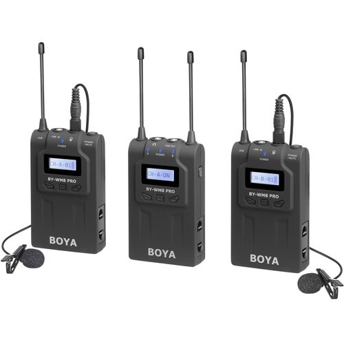 By-wm8 Pro-k2 Uhf Dual-channel Wireless Lavalier System