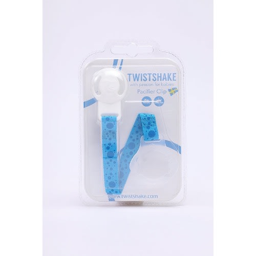 Twistshake Pacifier Clip -  Cookiecrumb -Blue