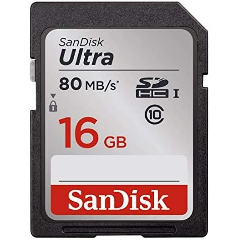 Sandisk Ultra 16GB Class 10 Sdhc Uhs-i Memory Card Up To 80mb/s - Ssdunc-016g-gn6in