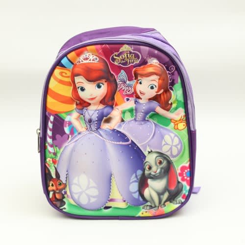 Sofia The First 3D Embossed Cartoon Character School Bag For Kids -  (26cm*13cm*32cm)