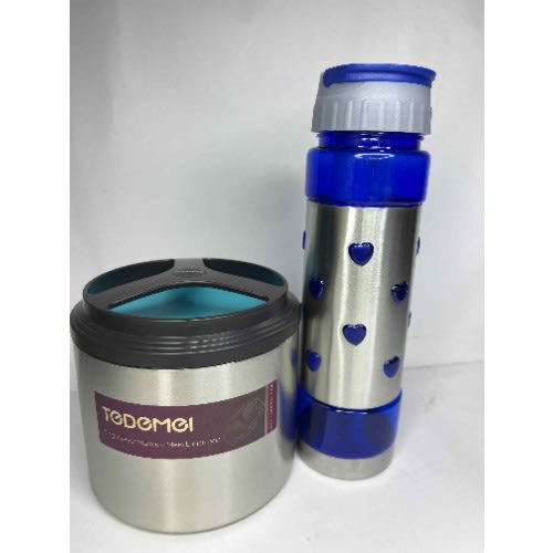 Todomoi Kids Food Flask And Love Water Bottle