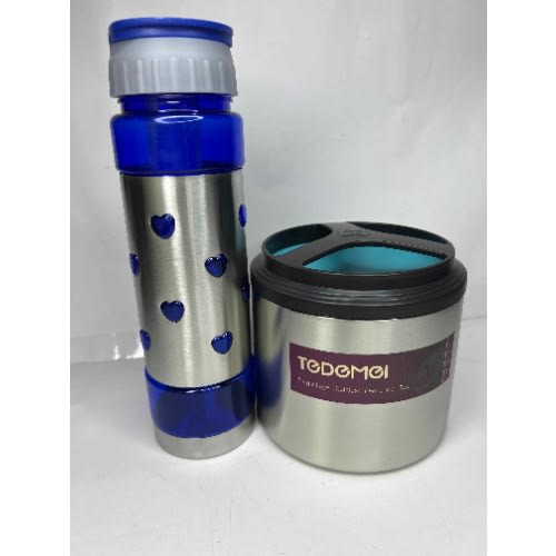 Todomoi Kids Food Flask And Love Water Bottle