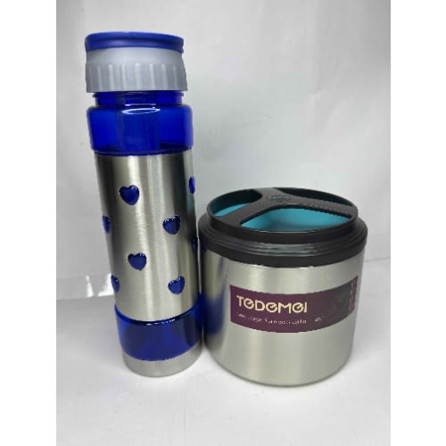 Todomoi Kids Food Flask And Love Water Bottle