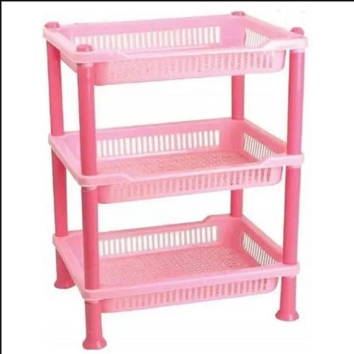 3 Tiers Plastic Trolley