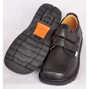 Double Strap Boys School Shoes Big -9b016
