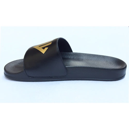 Unisex Summer Slides /Slippers -black/gold