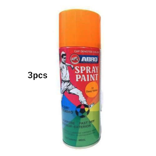 Deep Yellow Spray Paint  - 400ml X 3pcs
