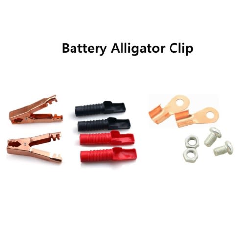 Electrical Connection Alligator Crocodile Battery Clip -  Red And Black
