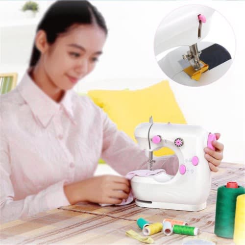 220V Multifunction Electric Home Desktop Sewing Machine-Pink