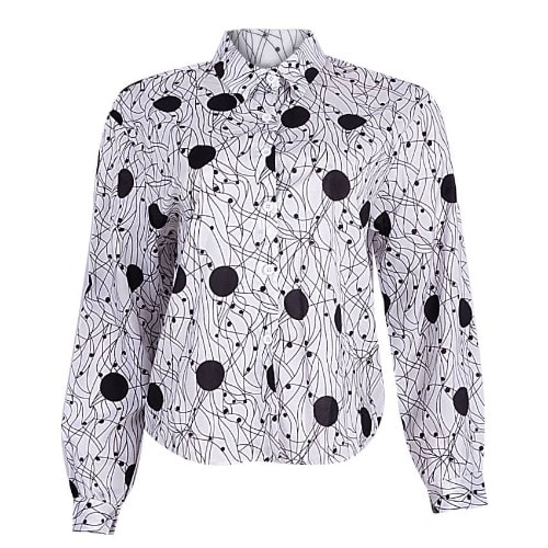 Geometric Print Blouse