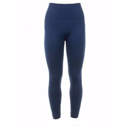 Ladies' High Waist Thick Leggings - Blue