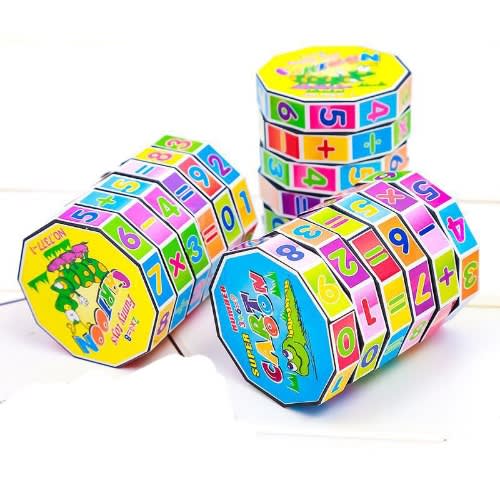 Educational Math Cube For Kids - 12 Pieces